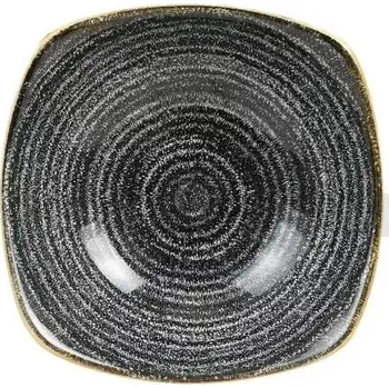 Čtvercová miska 568 ml, 175x175 mm | CHURCHILL, Studio Prints Charcoal Black