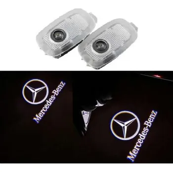Logo projektor Svítící Led logo Mercedes projekce ze dveří na silnici W221 W447