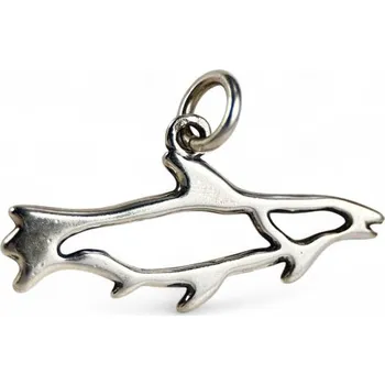 Přívěsek Drakkaria LUOSSA, sámský losos, stříbrný přívěsek, Ag 925