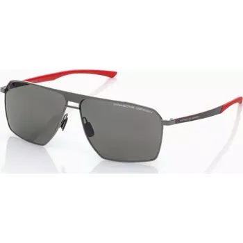 Sluneční brýle PORSCHE DESIGN Sunglasses P´8977 Sluneční brýle z uhlíkových vláken červenošedé s kouřovými polarizovanými skly (Inovativní sluneční brýle Porsche Design ze série Carbon Fibre s výrazným dvojitým můstkem.)