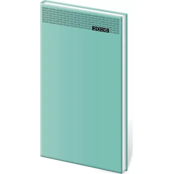 Diář Helma 365 Kapesní diář Gommato tyrkysový