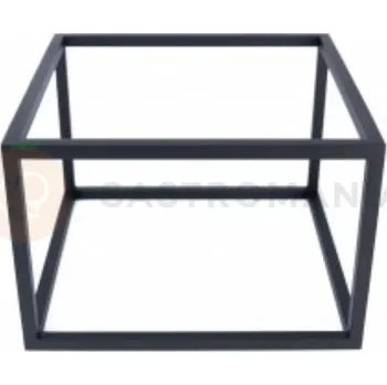 Servírovací stolek Bufetový podstavec qubik, ocelový černý, matný 24x24x16 cm | HORECA SERVICE, HS Design