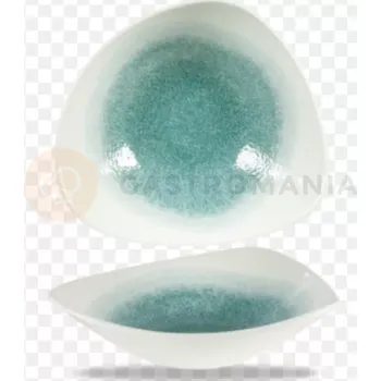 Trojúhelníková miska 600 ml, 235x235 mm | CHURCHILL, Raku Jade Green