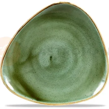 Talíř Trojúhelníkový talíř 229x229 mm | CHURCHILL, Stonecast Samphire Green