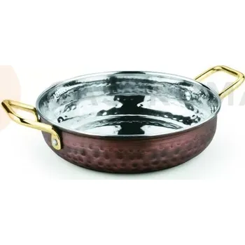 Servírovací stolek Pánev na smažení s uchy, kovaná staroměď, 600 ml, 155x40 mm | AMBITION, Charms
