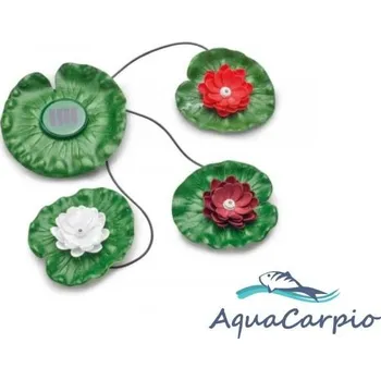 Technika k zahradnímu jezírku Pontec PondoSolar Lily LED Set 3 | set 3 svítících leknínů