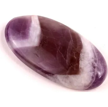 Přírodní kámen Kabošon Amethyst Chevron č.4591 (37x19x6mm)