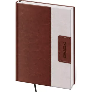 Diář Denní diář A5 Classic hnědo/béžový