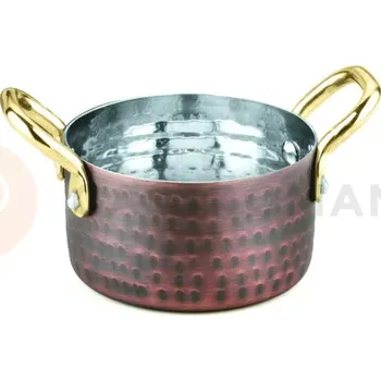 Servírovací stolek Hrnec, tepaná staroměď, 350 ml, 90x50 mm | AMBITION, Charms