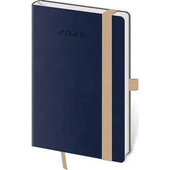 Diář Kapesní diář Flexies tmavě modrý s poutkem