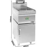 G.Gastro Ohřívač hranolek - 1x GN 1/1 - včetně spodní konstrukce s 1 dvířky