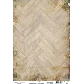 Umělecký papír Rýžový papír A4 - 1113 - Cadence (Parkety) - A3