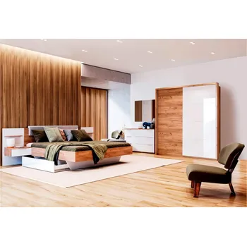 Ložnicová sestava Sada se skříní s posuvnými dveřmi 2.0 + římsa Asti