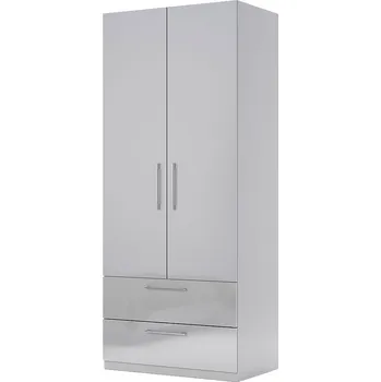 Šatní skříň Skříň 2dv 2šx bez zrcadel, série N šedý lesk Megy