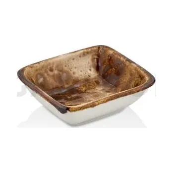 Čtvercová mísa 150x150 mm | BY BONE, Cowry Yellow