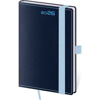 Diář Kapesní diář Double Blue s poutkem