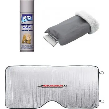 Rozmrazovač Mini zimní výbava do auta - Rozmrazovač skla, škrabka, plachta