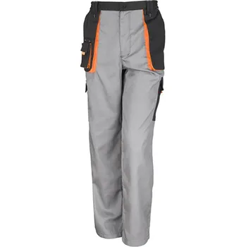 Pánské kalhoty Result Unisex pracovní lehké kalhoty R318X Grey-Black M