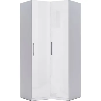 Šatní skříň Skříň 1dv + Rohová skříň 90 Bez zrcadel, série N bílá Family