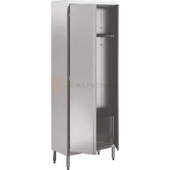 Nástavec na skříň Dvoudveřová úklidová skříň s dřezem 1000x500x1800 mm | ASBER, SCS2-105/18-HD