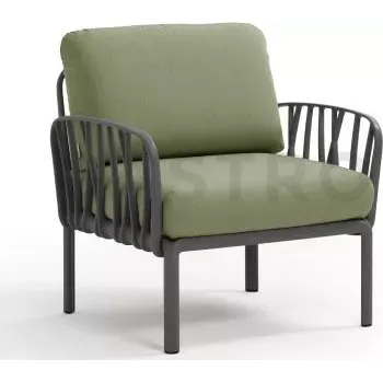 kempingová skříňka Křeslo 880x790x780 mm, antracit-avokádo | NARDI, Komodo