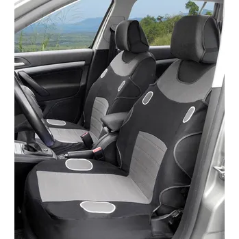 Autopotah Autopotahy triko šedé 2 kusy na přední sedačky auta