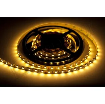 LED osvětlení Žlutý SMD LED pásek 12V, délka 5 metrů, 30 ledek na 1m