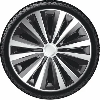 Poklice na kolo Kryty kol poklice na kola 14" stříbrné + černé lakování