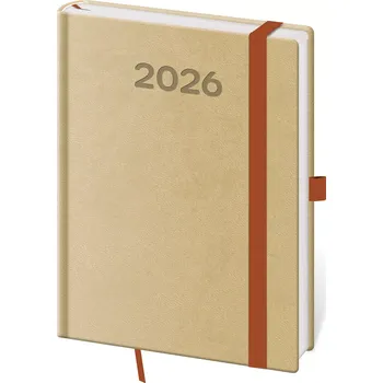 Diář Týdenní diář B6 Print Pop cappuccino