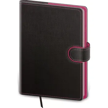 Diář Týdenní diář A5 Flip antracit/magenta