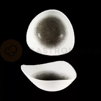 Trojúhelníková miska 370 ml, 185x63x185 mm | CHURCHILL, Raku Quartz Black