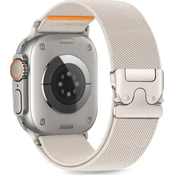 Řemínek na hodinky Tech-Protect | Tech-Protect Nylon Clasp reminek na Apple Watch 44/45/46/49mm, titanium