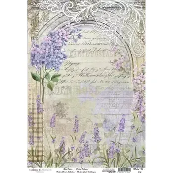 Umělecký papír Rýžový papír A4 - 1151 - Cadence (Květinová brána)