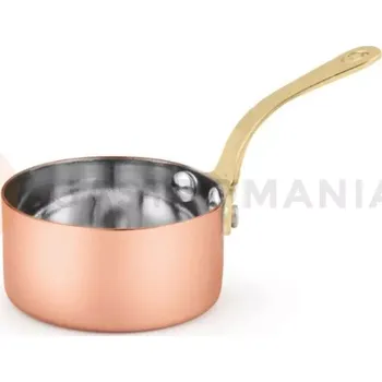 Servírovací stolek Mini kastrůlek s rukojetí, měděný, 140 ml, 70x37 mm | AMBITION, Charms