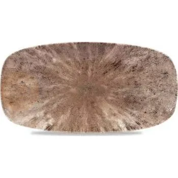Talíř Obdélníkový talíř 189x355 mm | CHURCHILL, Studio Prints Stone Zircon Brown