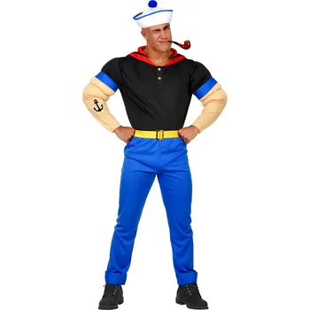 Karnevalový kostým Pánský kostým Pepek námořník Pánská velikost: XXL (58-60)