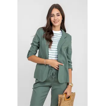 Dámské sako Vero Moda dámské lněné sako Jesmilo mátové Velikost: M