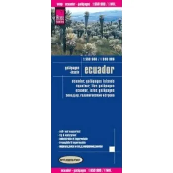 Reise Know-How Landkarte Ecuador, Galápagos (1:650.000 / 1.000.000). Ecuador, Galapagos-Islands / Equateur, Iles Galapagos / Ecuador, Islas Galápagos: reiß- und wasserfest (world mapping project) – Reise Know-How Verlag Peter Rump (DE)