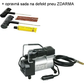 Kompresor Kompresor na 12V do auta + opravná sada na pneu ZDARMA
