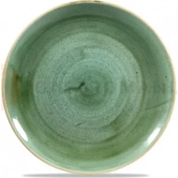 Talíř Talíř coupe 260x260 mm | CHURCHILL, Stonecast Samphire Green