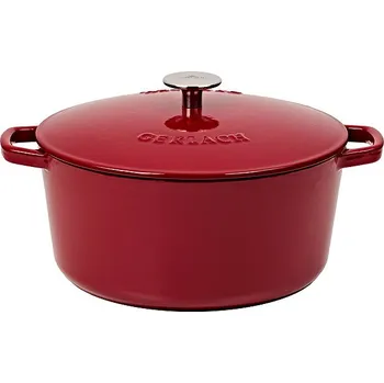 Hrnec Gerlach Litinový hrnec s pokl. NATUR 26 cm 5 l burgundy