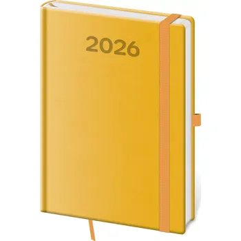 Diář Helma 365 Denní diář A5 Print Pop žlutý