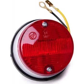 svítilna obrysová červená, universální kulatá