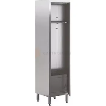 Nástavec na skříň Skříň na úklid 1-dveřová s dřezem 400x500x1800 mm | ASBER, SCS1-55/18-HD