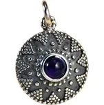 Drakkaria ISOLDA, stříbrný přívěsek s ametystem, Ag 925