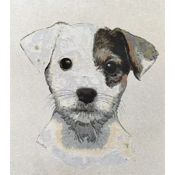 Jack rusell teriér dekorační panel 45 cm gobelín | RTex