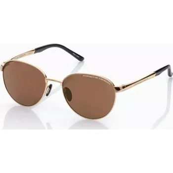 Sluneční brýle PORSCHE DESIGN Sunglasses P´8985 Sluneční brýle z titanu černozlaté s hnědými polarizovanými skly (Výjimečně lehké sluneční brýle Porsche Design vyrobené ze 100% titanu s trojrozměrně tvarovanými straničkami. Inspirované siluetou Porsche 911.)