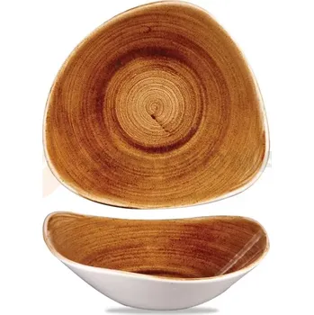 Trojúhelníková miska 600 ml, 235x235 mm | CHURCHILL, Stonecast Patina Vintage Copper