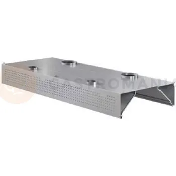 Digestoř Nástěnná rekuperačně - indukční digestoř 3500x1400x450 mm | ASBER, WEHIC-3514/2