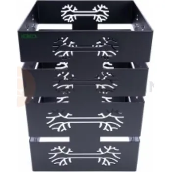 Servírovací stolek Bufetový stojan tree, černý matný 22x22x30 cm | HORECA SERVICE, HS Design